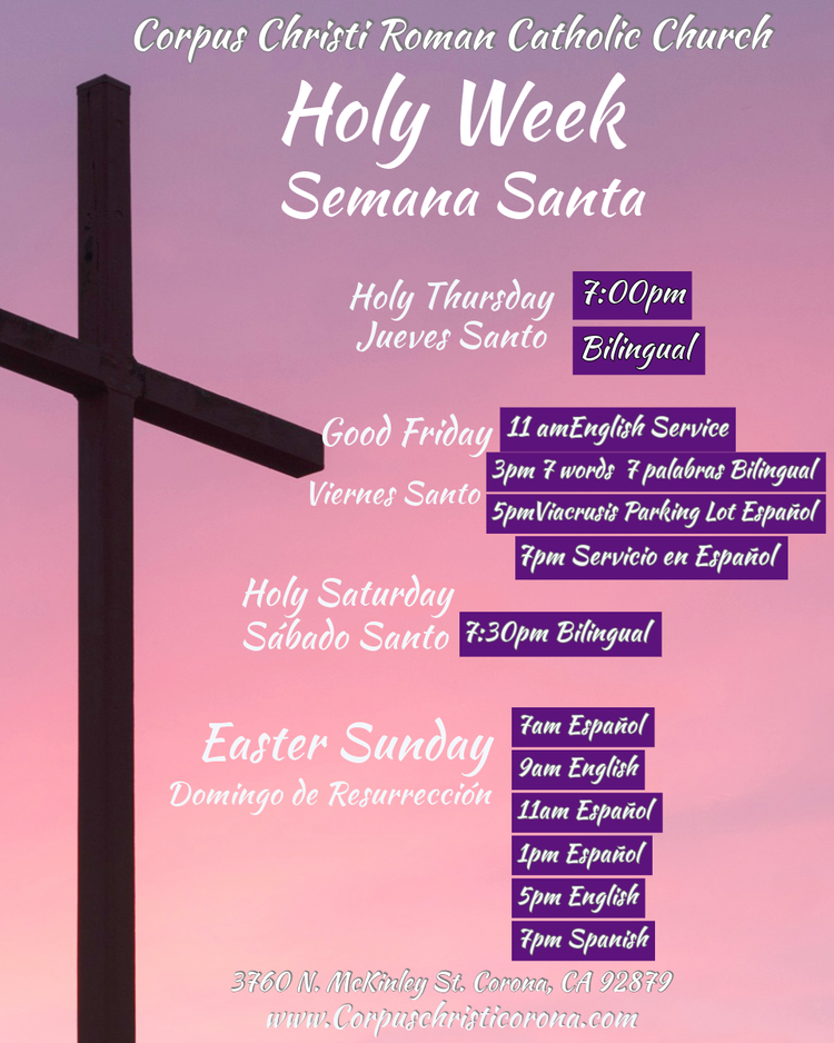 Easter 2025 Schedule